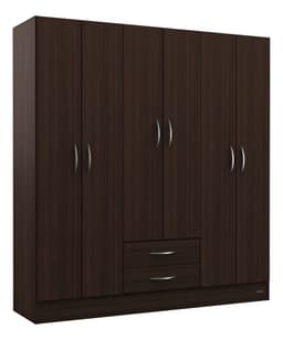 Placard Ropero 6 Puertas Mosconi Pack Color Chocolate