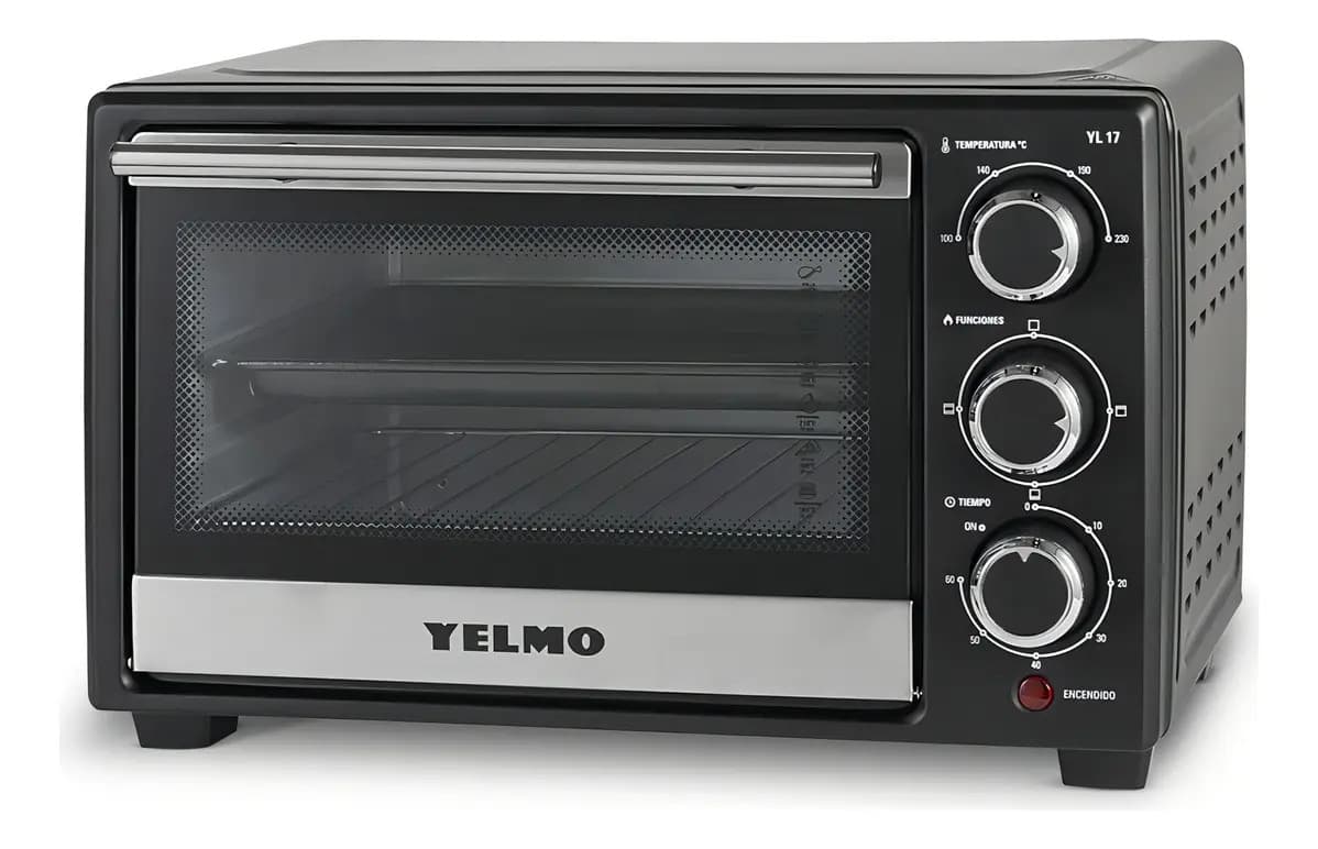 Horno Electrico Yelmo YL-17 1280W 17 litros Con Temporizador Color Negro