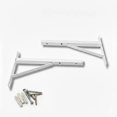 Mensulas Para Estantes 30 Cm Reforzadas + Tarugos Tornillos