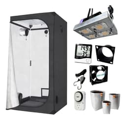 Combo Cultivo Indoor Full Kit 60x60x140 Samsung Eco Luz 200W Argentina