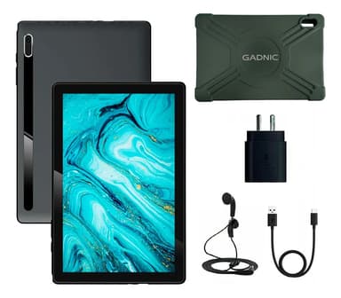 Tablet Gadnic 4GB RAM 64GB Add 10 Pulgadas Expandible MicroSD Cámaras 5MP 2MP
