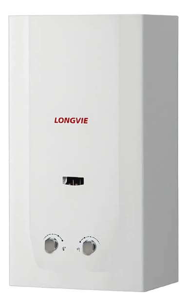 Calefón Longvie Tiro Natural Pilotless 14 Litros Cn514ss Ge Blanco Glp