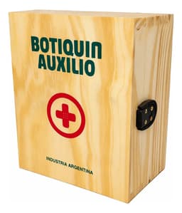 Botiquin Primeros Auxilios 30 Elementos Eversafe Mol Madera