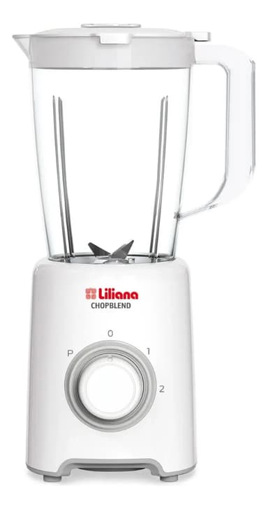 Licuadora Liliana Chopblend Blanca 1.5 Lts Color Blanco