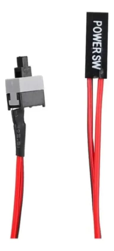 Botón Power Reset Gabinete ATX Con Cable Marca Kaxor Minería 50cm