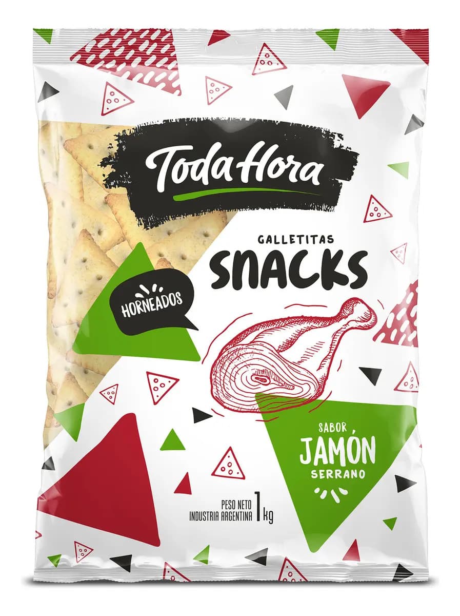 Caja Galletitas Triangulitos Jamon 3kg Mayorista