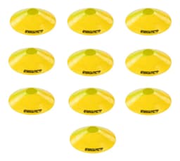 Pack de 10 Conos Tortuga Flexibles para Agilidad en Fútbol Energy Fit Amarillos