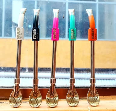 Bombillas De Colores Stanley Spoon Color Verde Claro