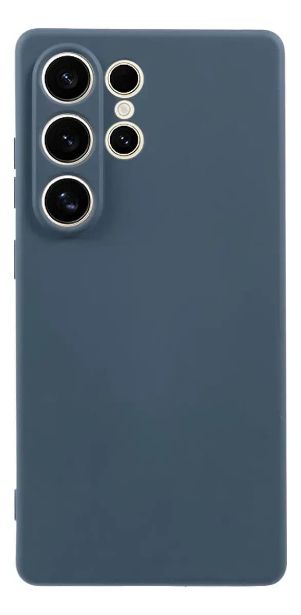 Funda Para Samsung S26 Ultra Azul Protector Silicona Suave Con Felpa Gamuza Interior Microfibra Sin Rayones Proteccion Completa De Lente De Camara - Azul
