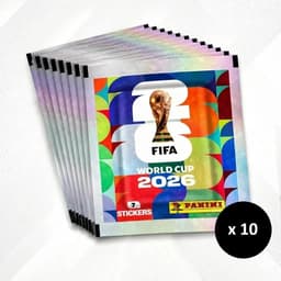10 Paquetes De 7 Figuritas Panini Mundial 2026