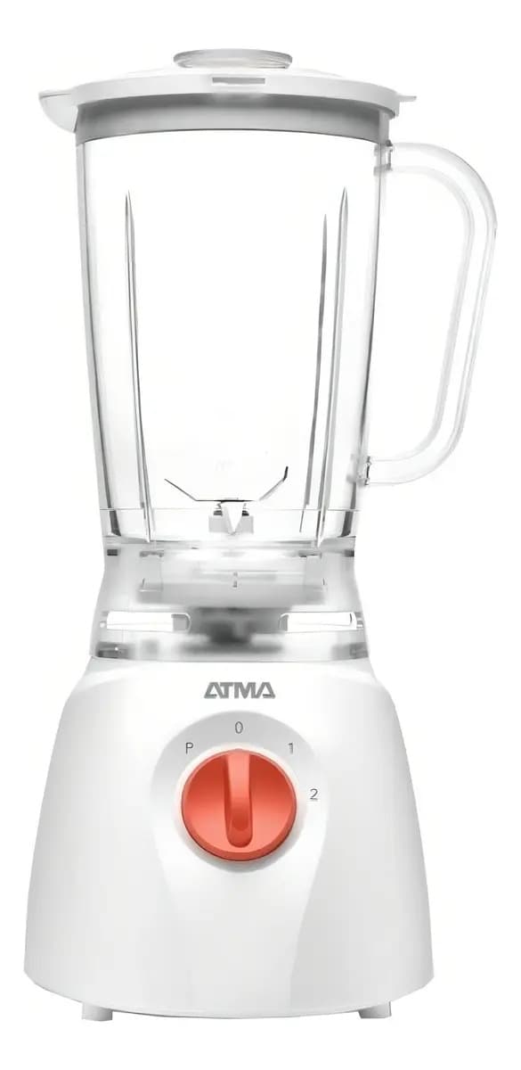 Licuadora Atma LI8414 1.25 L blanca con jarra de plástico