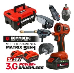 Multiherramienta Inalambrico Matrix 5 En 1 intercambiable Taladro Amoladora Hidro llave de impacto
