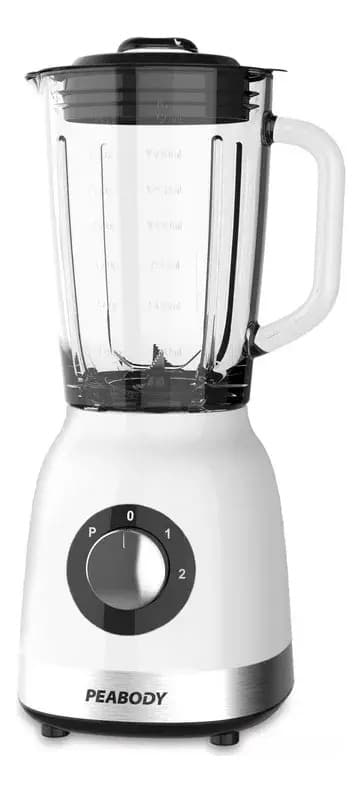 Licuadora Peabody Pe-ln810b Blanca 2 Vel. 800w Jarra Vidrio Color Blanco