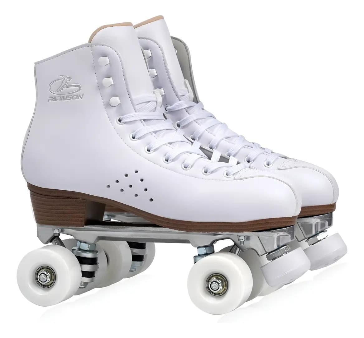 Patines Profesionales Artistico Apto Saltos Giros Importador Color Blanco/beige Talle De Los Patines 30 Tamaño De Las Ruedas 5.8 Cm