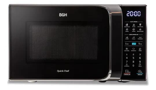 Microondas BGH Eco Negro Digital 20 Litros B120DN20I