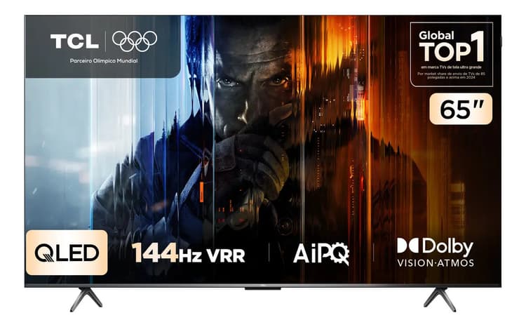 Smart TV TCL 65P8K QLED 4K 144Hz HDR10+ Dolby Vision Google TV