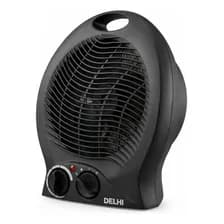 Caloventor Con Termostato Apto Baño Delhi 1000/2000w Negro