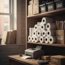 Rollos 80x50 Térmico Color Blanco De 50 Unidades Por Pack Caja