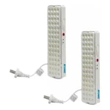 Luz Emergencia Sica 971141 60 Leds 5 Hs Autonomía Pack X 2u Color Blanco