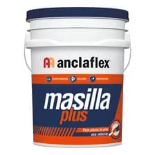 Masilla Anclaflex Plus Para Placas De Yeso Durlock 32kg Interior Blanco