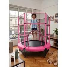 Cama Elástica Newtek Cama Infantil Rosa 1.40