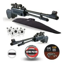 Rifle Fox Aire Comprimido Palanca De Carga Nitro Piston Negro 5.5 Mm