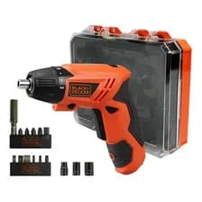 Destornillador Atornillador Inalámbrico Black Decker Kc4815k-ar Kit 16 Accesorios + Estuche Plástico Naranja