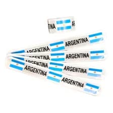 20 Pulseras Mágicas Celeste Y Blanco Argentina Cotillón Pack Plástico