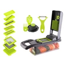 Mandolina Picador Cortador Rallador Vegetales Verduras Papa Color Verde