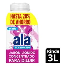Jabón Líquido Ala Ecolavado Bicarbonato Floral Botella 500 ml