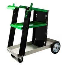 Carro Soldadora Con Bandeja Herramientas Porta Cilindro Salk Color Negro Y Verde Negro/verde