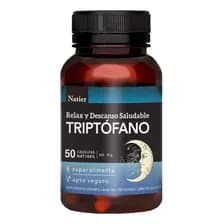 Triptofáno Serotonina Relax X 50 Cápsulas Natier Sabor Natural