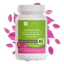 Centella Asiática Lappiel Comprimidos Anticelulitis Ginkgo Biloba 60 Unidades Sin Sabor