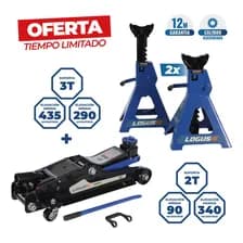 Kit Logus: Crique 2t Perfil Bajo + Par Caballetes Trípode 3t
