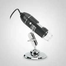 Microscopio Digital Hemmel Usb 1600x Con Luz Led Y Soporte Ajustable Para Reparacion Inspeccion Y Diagnostico Electrónico Alta Resolucion Ideal Para Uso Profesional Y Domestico Negro
