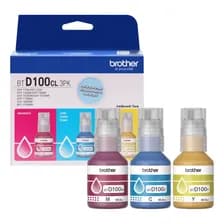 Tintas Brother Btd100 3 Pack De Botellas De Color Cian Magenta Y Amarillo 933060