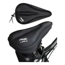 Funda Cubre Asiento De Bicicleta Trail By Spica Bici-020 Acolchada Color Negro