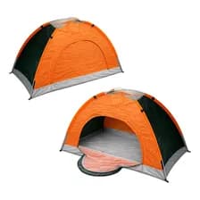 Carpa 2 Personas Camping Playa Impermeable Autoarmable 120x2 Naranja Veoquiero