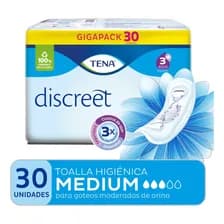 Toalla Tena Discreet Medium X30