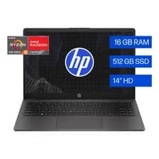 Notebook Pc Hp 245 G10 Amd Ryzen 3 7330u 16gb Ram Ddr4 512gb Ssd 14  Hd 1366x768 Px Amd Radeon Graphics Rx Vega 6 Wi-fi... Gris Ceniza Oscuro