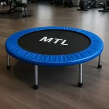 Mini Trampolín Fitness Mtl 32 Resortes 1.13m Diámetro Plegable 6 Patas Antideslizantes Ideal Para Cardio Jumping Tonificación Ejercicio En Casa O Gimnasio Soporta Hasta 120kg Fácil De Guardar