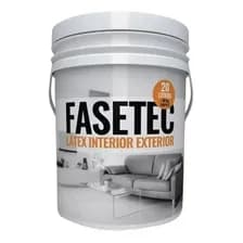 Pintura Látex Polacrin Fasetec Blanco Mate 20l Interior Exterior Lavable