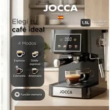 Cafetera Digital Expresso Jocca Automatica 4 En 1 20 Bar Con Accesorios Para Cafe Molido