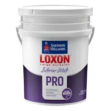 Pintura Latex Interior Sherwin Loxon Pro Mate X 20 Litros Color Blanco
