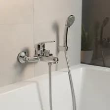 Kit Ducha Canilla Monocomando Duchador Griferia De Baño Metal Moderno Ideal Para Duchas Y Bañeras Estetico Funcional Facil Temperatura Y Caudal De Agua Regulable Reforma Plateado Cromado