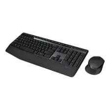 Kit Teclado Y Mouse Inalambrico Mk345 Logitech Color Negro