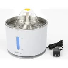 Fuente De Agua Recirculante Gadnic 2.4 L 5v Tres Modos Bomba Silenciosa Luz Led Para Gatos Y Perros Blanco