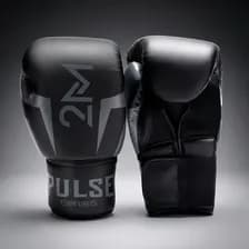 Guantes De Boxeo 16 Oz Profesionales Reforzados Negro 16oz