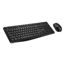 Kit Combo Teclado + Mouse Inalambrico Genius Km-8206s Silencioso Español Con Tecla Ñ Negro