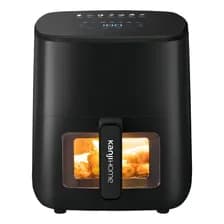 Freidora De Aire 6.5 Litros Air Fryer, Panel Digital Táctil, Sin Aceite Sin Humo Ni Olores, 7 Funciones Establecidas, Manija Fria, Pantalla Led, Negra Kanji Home Negro